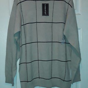 A.Adams&Spire mens tan sweater nwt size M